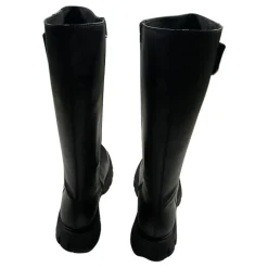 Zwarte Leren Kinderlaarzen