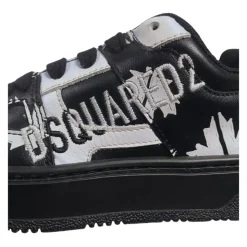 Zwarte Leren Kinderschoenen Vetersluiting