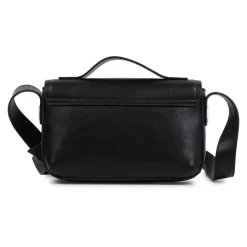Zwarte leren schoudertas