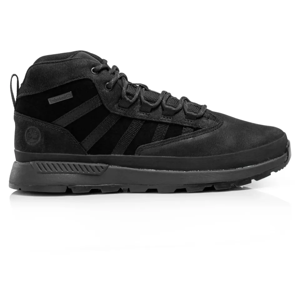 Zwarte leren sneakers