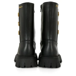 Zwarte Leren Teddy Bear Laarzen