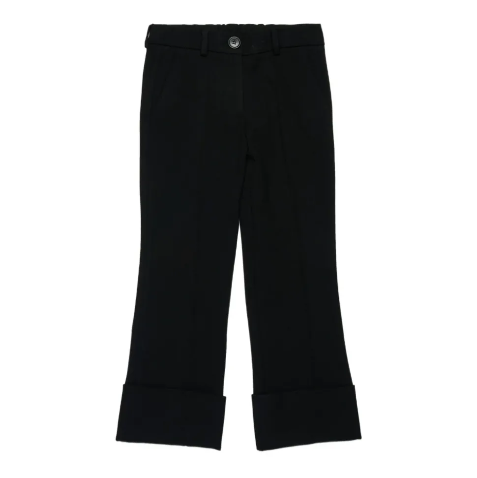 Zwarte Logo Appliqué Kinderbroek