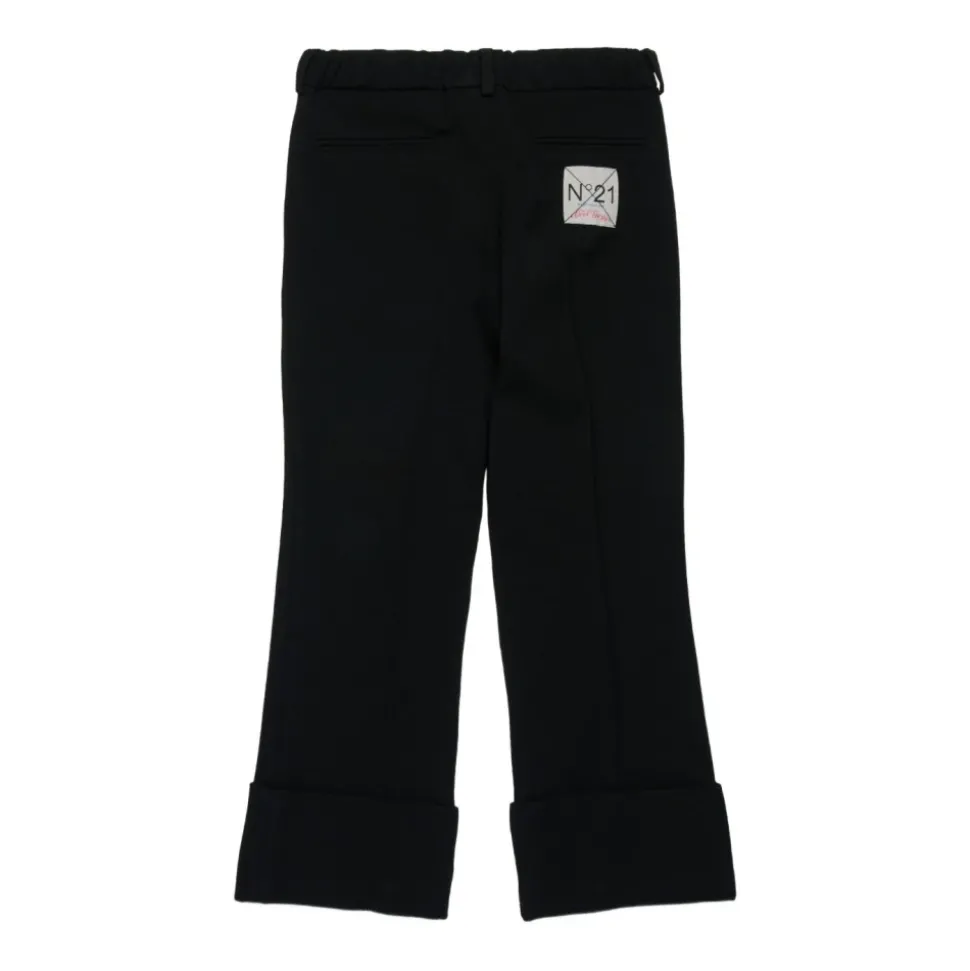 Zwarte Logo Appliqué Kinderbroek