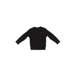 Zwarte Logo Front Sweater Katoen