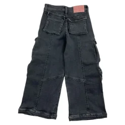 Zwarte Meisjes Jeans Modieuze Stijl