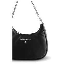 Zwarte Metalen Schoudertas