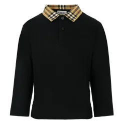 Zwarte Polo met Lange Mouwen