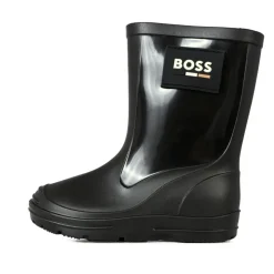 Zwarte regenlaarzen met antislipzool