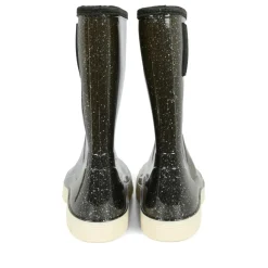 Zwarte regenlaarzen met nepbont