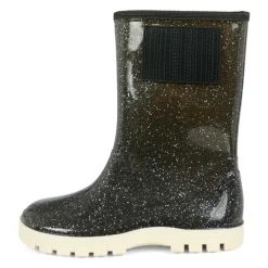 Zwarte regenlaarzen met nepbont