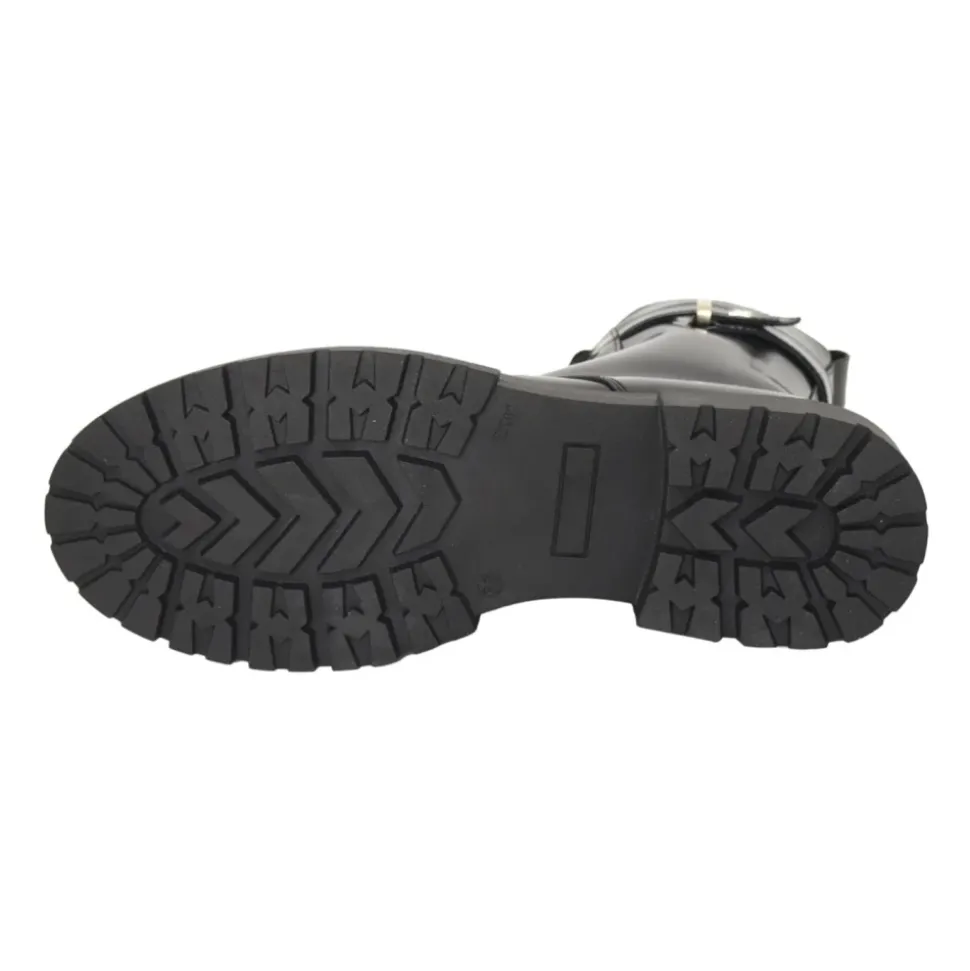 Zwarte veterlaarsjes voor meisjes