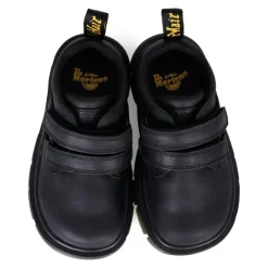 Zwarte Wyoming Leren Loafers met Velcro