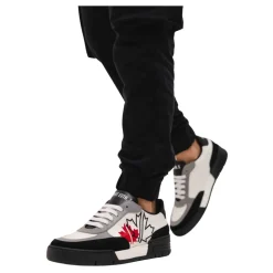 Zwart/Wit Leren Kinderschoenen